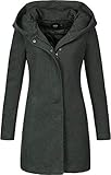 Zwei Paspeltaschen vorn ONLY Damen Mantel Sedona 15142911 Rosin Melange M