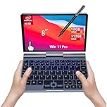 8" Mini Laptop, 2-in-1 Small Computer N150, 12GB RAM, 512GB SSD, Touchscreen, Win 11 Pro, Wi-Fi 6, BT 5.2, Stylus Support, HDMI, Lightweight Portable Convertible PC