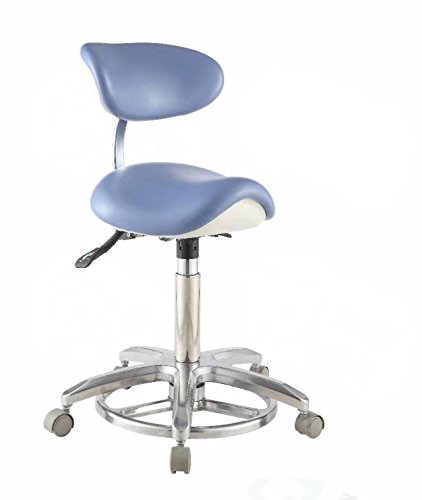 Aphrodite Deluex Dental Ergonomic Saddle Seat Chair QY-Saddle-1 PU Leather Seat Height Adjustable New by Purple-Violet