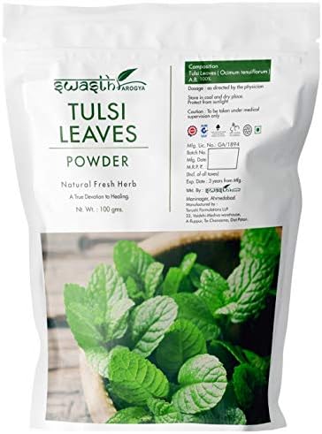 Tulsi Leaves Powder - 1 Pack Of Fresh Tulsi Leaves Powder (100g)