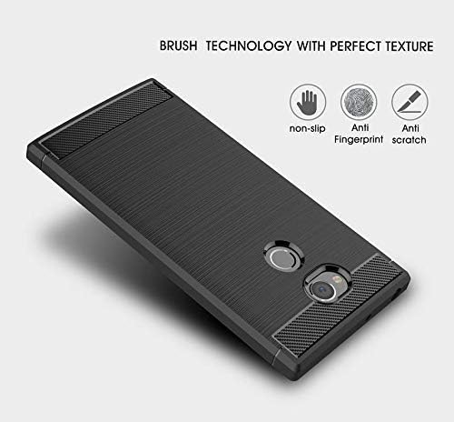 Image of Hybrid Carbon Fiber Back Case for Sony Xperia XA2 Ultra (Black)