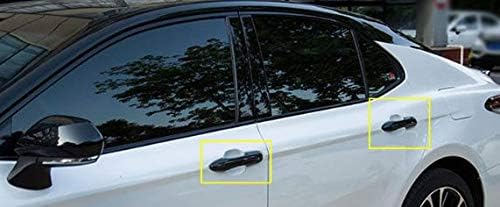 Miniatura 5 de Espejo lateral estilo fibra de carbono + 4 cubiertas de manija de puerta compatibles con Camry 2018-2022