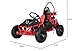 X-PRO Rover 50 Gas Powered Go Kart Pull Start Go Cart Rear Disc Brake with 6