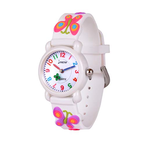 Gaigor Niñas Reloj de Pulsera de Cuarzo analógico plástico G016W003 Blanco