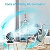 DR.PREPARE Air Circulator Fan for Bedroom, 8 Quiet Desk Fan, 70 Auto-Oscillating Vortex Fan, Efficient Cooling & Circulation Fan, 3 Speeds, 100 Adjustable Tilt, Portable for Home, Office, RV
