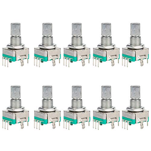 Diyhz 10 Pcs Ec11 Rotary Encoder Dode Switch Audio Digital Potentiometer With Switch - 15Mm #TOP19