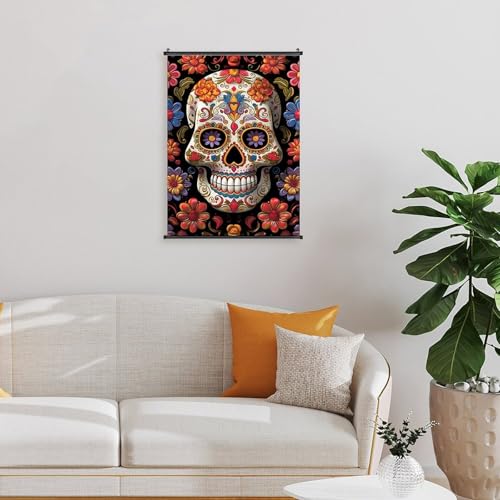 Crânes en sucre impression sur toile décoration murale originale - 7
