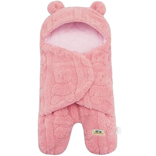 BlueSnail Comfortable Swaddling Blanket,Breathable and Soft Newborn Receiving Blanket (Pink)