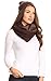 Sakkas 16139 - Balencia Cool Girl Long Wide Soft Fur Lined Infinity Scarf Beanie Hat Set - Chocolate - OS