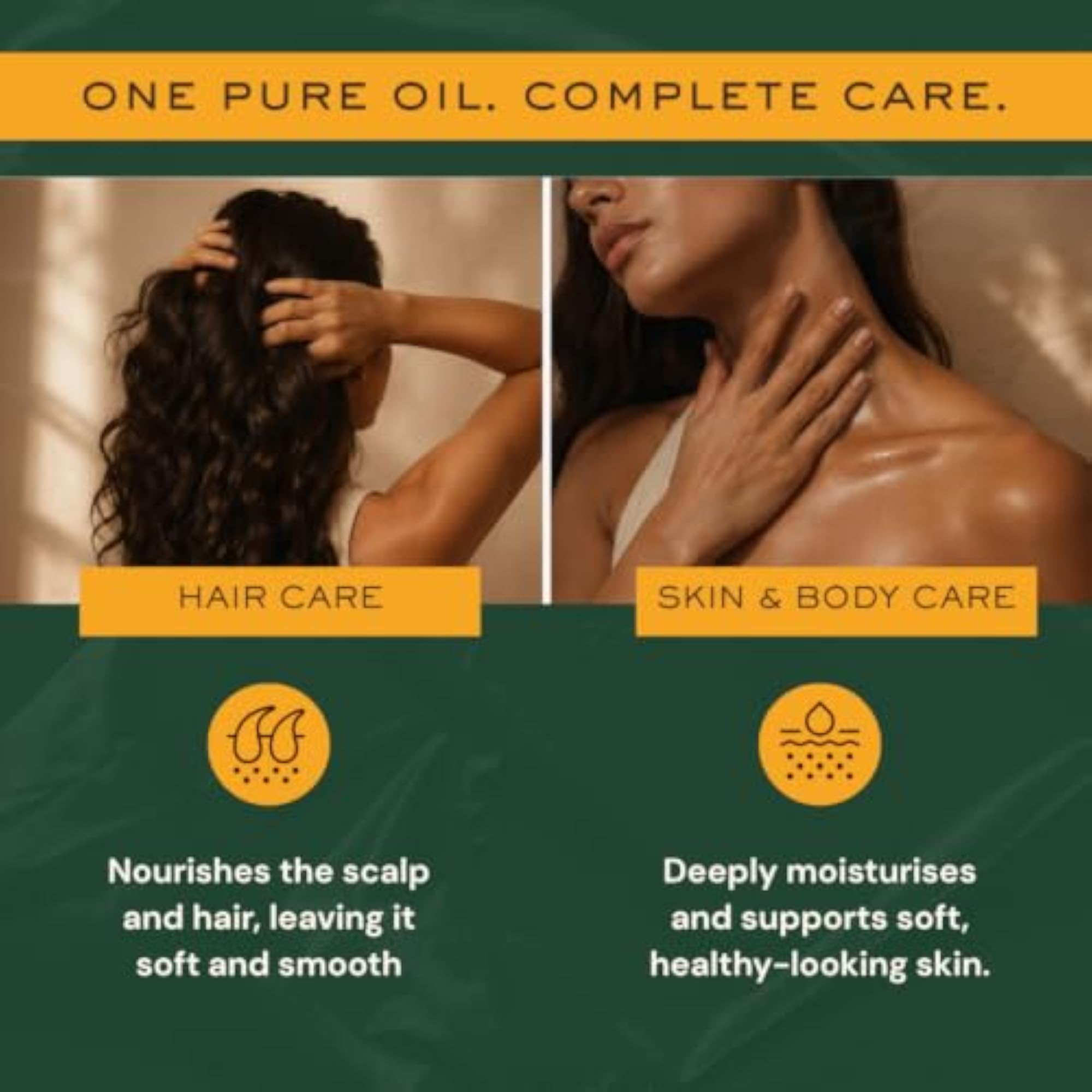 Cold-Pressed Unrefined Sesame Oil for Skin & Hair