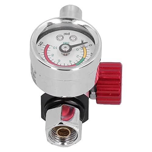 Image of Air Throttle Regulator Valve with Pressure Gauge Adjustable for Spray Guns Pneumatic Tools and Paint Spraying