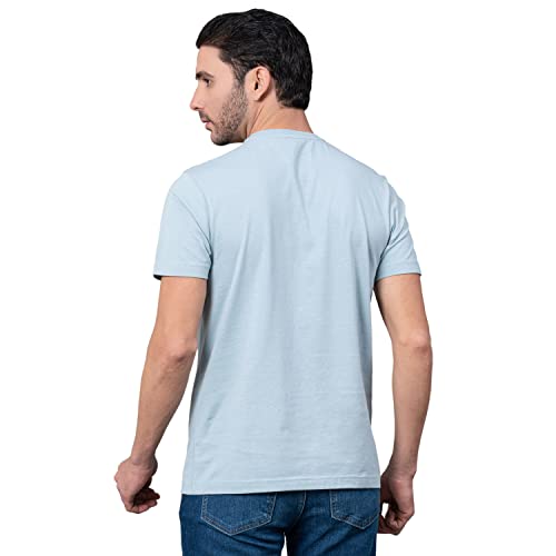 Image of Red Tape Solid Navy Round Neck T-Shirt for Men | Premium Comfort | Versatile Everyday Essential