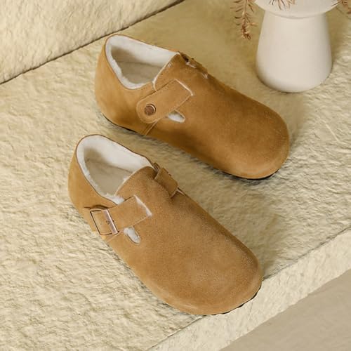 Mules slip-on avec boucle réglable et semelle ergonomique en liège