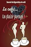 Le café… Un plaisir partagé ! Journal de dégustation de café: Pour les amoureux de café | Journal de bord | 122 pages, 60 fiches à remplir | ... pour amateurs de café |Fond brun Motif tasses