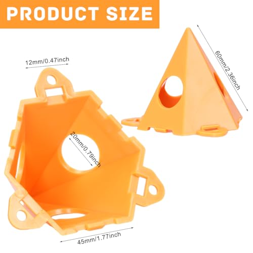 Pyramidenständer für Maler perforiert Dreieckig Kunststoff Fußständer Holzbearbeitung 10 Stück Maler Pyramide Stehen Malen von Pyramiden Unterstellpyramiden für Anstreicharbeiten Maler Malständer