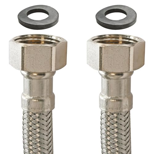 SOMATHERM FOR YOU - Überwurfmutter des Sanitärschlauches nach rechts weiblicher 20/27 (3/4) drehen - die Mutter rechten weiblichen 20/27 (3/4) drehen - Länge 50 cm - 13 DN