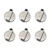6 Pièces Boutons de Cuisinière à Gaz, Boutons de Cuisinière, Boutons de Cuisinière à Gaz Universels, Interrupteur de Plaque de Cuisson à Gaz en Métal, Accessoires de Rechange pour Cuisinière à Gaz