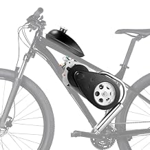 100CC Motorized Bicycle Kit, 4-Stroke 3.5HP Single Cylinder Bike Engine Kit, 3600rpm High Performance Gas Petrol Motorized Bike Engine Scooter, Air-Cooling Hand Start Engine