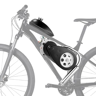 100CC 4-Stroke Gas Powered Motorized Bicycle Engine Kit - Single Cylinder Petrol Bike Conversion Kit for Scooters & Bicycles