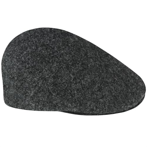 Kangol Męska czapka z daszkiem Seamless Wool 507, szary (Dark Flannel), L