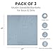 Konssy 3 Pack Muslin Swaddle Blankets for Unisex, Newborn Receiving Blanket, Large 47 x 47 inches, Soft Breathable Muslin Baby Swaddles for Boys & Girls