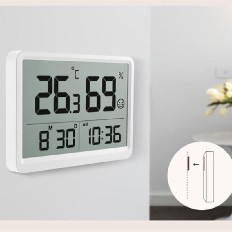 Digital Hygrometer Indoor Household Magnetic Tape Clock