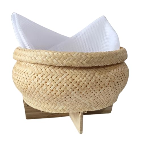 Heavens Tvcz Thai Rice Steamer Basket Bamboo Sticky Rice Cooker Steamer Bamboo Basket Thai Home Electric Cooker Pot Skimmer