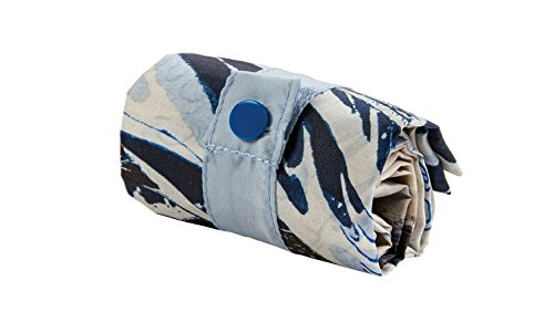 Loqi Museum Collection Set Of 2 Asian Inspired Reusable Shopping/Grocery Bags~Hokusai's Fuji From Gotenyama & The Great Wave. Compact, Foldable Into Zippered Pouch, Supports Up To 44 Lbs. Eco-Friendly #TOP3