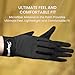 FINGER TEN Horse Riding Gloves Equestrian Women Kids for Girls Boys Mesh Breathable Lightweight Color Pack, Comfortable Grip for Summer (Kids-Black, Medium)