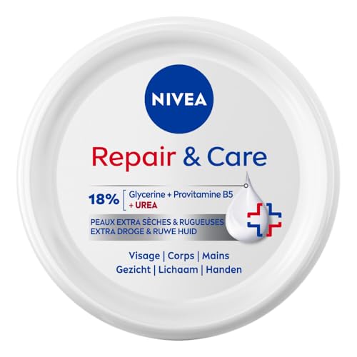 NIVEA Repair and Care Körpercreme, Gesicht und Hände, 400 ml – Ansicht 1
