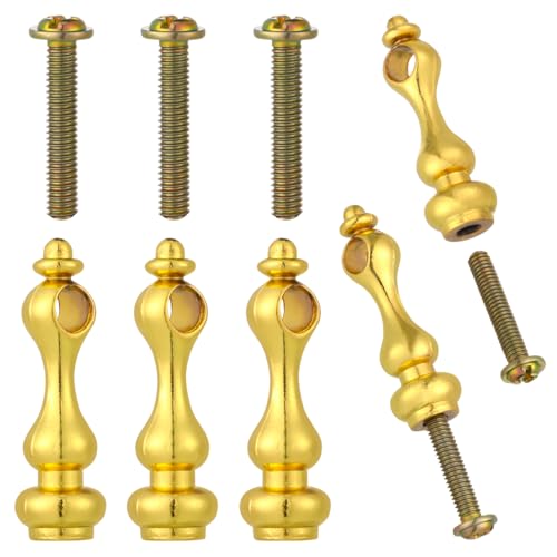 Ciieeo 4pcs Metal Spindles Furniture Connectors Post Caps Glass Railing Post Connector Cap Cabinets Spindles Glass Gallery Spindles