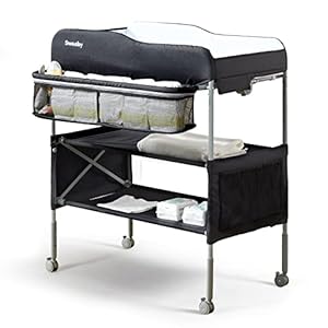 Sweeby Portable Baby Changing Table, Foldable Changing Table Dresser Changing Station for Infant, Waterproof Diaper…