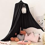 Kertnic Decor Canopy for Kids Bed, Soft Smooth Playing Tent Canopy Girls Room Decoration Princess Ca