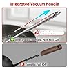 Newness 9 Pcs Cooking Utensils Set, 304 Stainless Steel Kitchen Utensils Set, Metal Kitchen Accessories, Include Soup Ladle, Slotted Skimmer Spoon, Spaghetti Spoon and Spatula, Dishwasher Safe #4