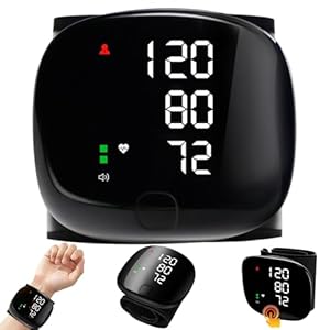 Rppiup Blutdruckmessgerät Handgelenk mit LED-Touchscreen