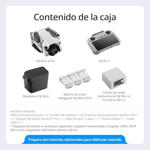 Ficha técnica DJI Pack Mini 4 Pro con accesorios Vuela Más con DJI RC 2 - Fernando Cortés Ficha técnica DJI Pack Mini 4 Pro con accesorios Vuela Más con DJI RC 2 - Fernando Cortés