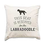 New - Reserved for The Labradoodle - Cushion Cover - Dog Gift Present Xmas Birthday