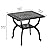 JARDIN DE CENTENNIAL Cast Aluminum Outdoor Side Table,Anti-Rust Outdoor End Table,Patio Coffee Bistro Table for Indoor,Garden,Porch,Balcony(Square Black)