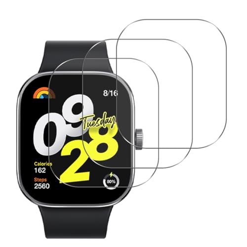 �y3���Z�b�g-�� �i���z�Ή� Redmi Watch 4 �K���X�t�C���� Watch 4 1.97�C���` �t�B���� �ی�t�B���� ��ʕی�V�[�g �t���V�[�� �J�o�[ �t���ی� �\�t�g 3D�J�o�[ �ϏՌ� ���� �C�A�[�� �����x ������ �w��h�~ ���ϋv H