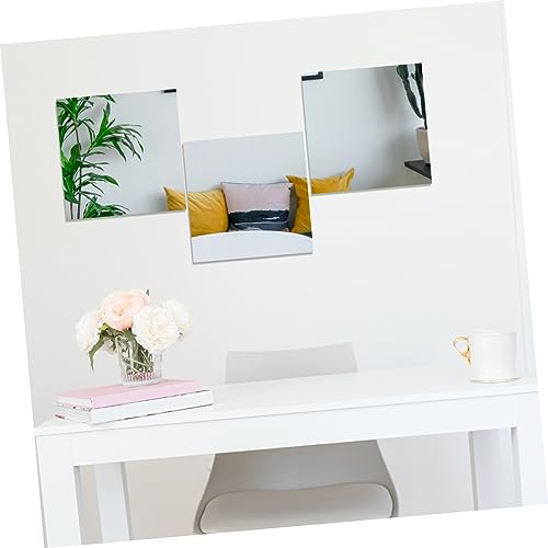 Cabilock 6 Peças Decoração Decalque De Parede Espelho Adesivo Adesivos De Parede Adesivo De Parede C