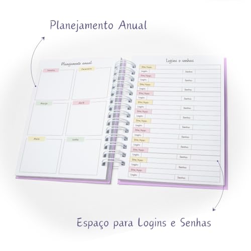 Planner Semanal Sem Data - Visão Mensal E Visão Semanal