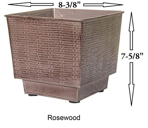 Robert Allen Mpt01854 Prescott Planter, 8", Rosewood Color #TOP1