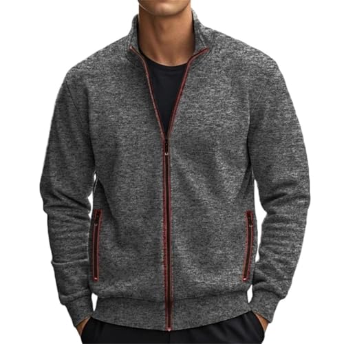 Cardigan en tricot à col montant pour stopper le froid sans l'inconfort d'un pull lourd
