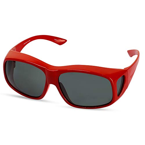Image of LensCovers Polarized Wraparound Sunglasses | Wear Over Sunglasses | Fitover for Glasses