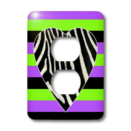Zebra Heart Punk Rockabilly 2 prises par 3dRose LLC