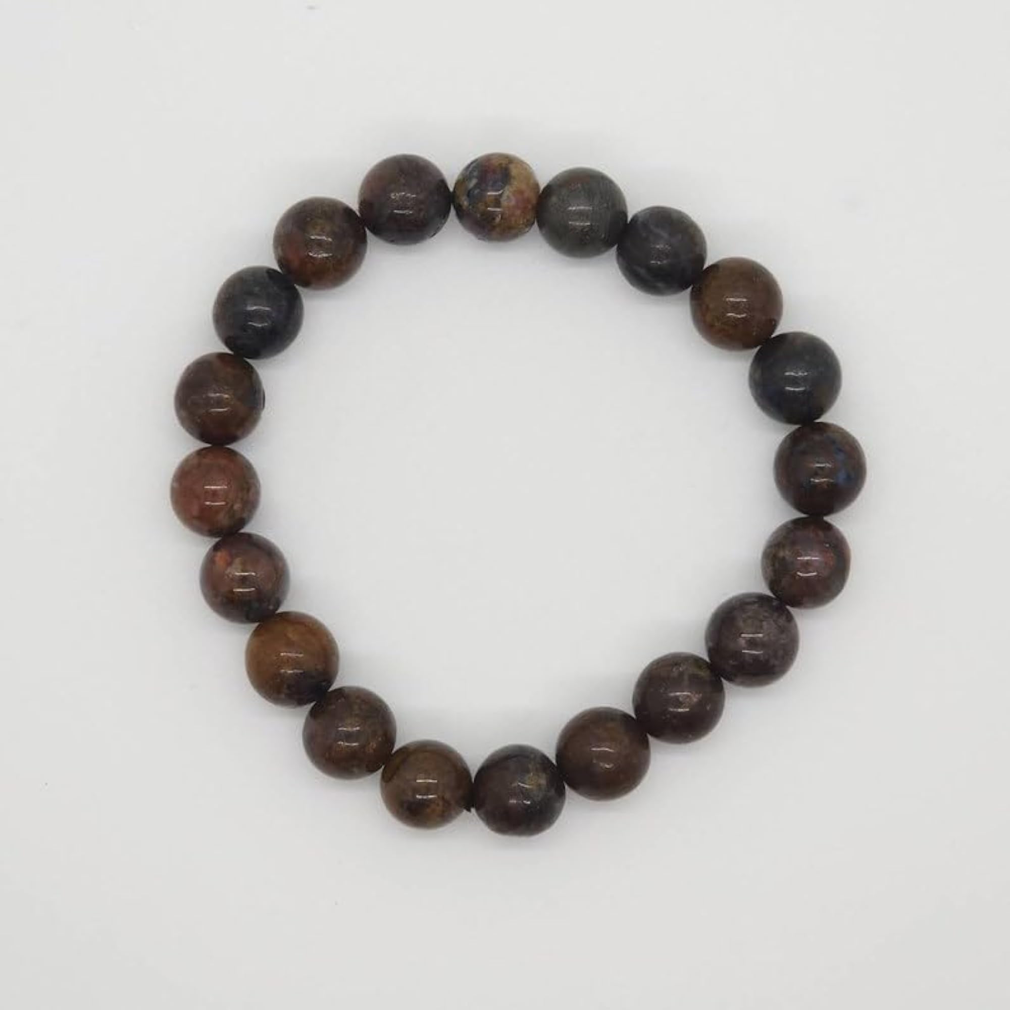Unisex Natural Pietersite 10mm Bead Stretchable Bracelet, Healing