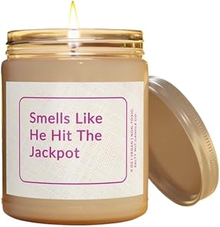 Win Big with Hit The Jackpot Engagement Candle! A Personalized, Funny Bridal Shower Gift for Your Future Sister-in-Law. Unique Custom Engagement Gift Box for The Bride-to-Be!