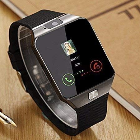 IVAZA DZ09 Bluetooth Smart Watch with Touchscreen Multifunctional TF Sim Card Support for Mens Boys Kids Girls(Dark Black)