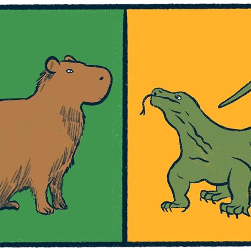 Capybaras vs. Komodo Dragons: a creature debate Podcast Por  arte de portada