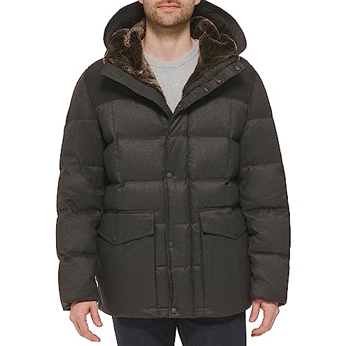 Image of Cole Haan Men's Quilted Flannel Packable Down Parka